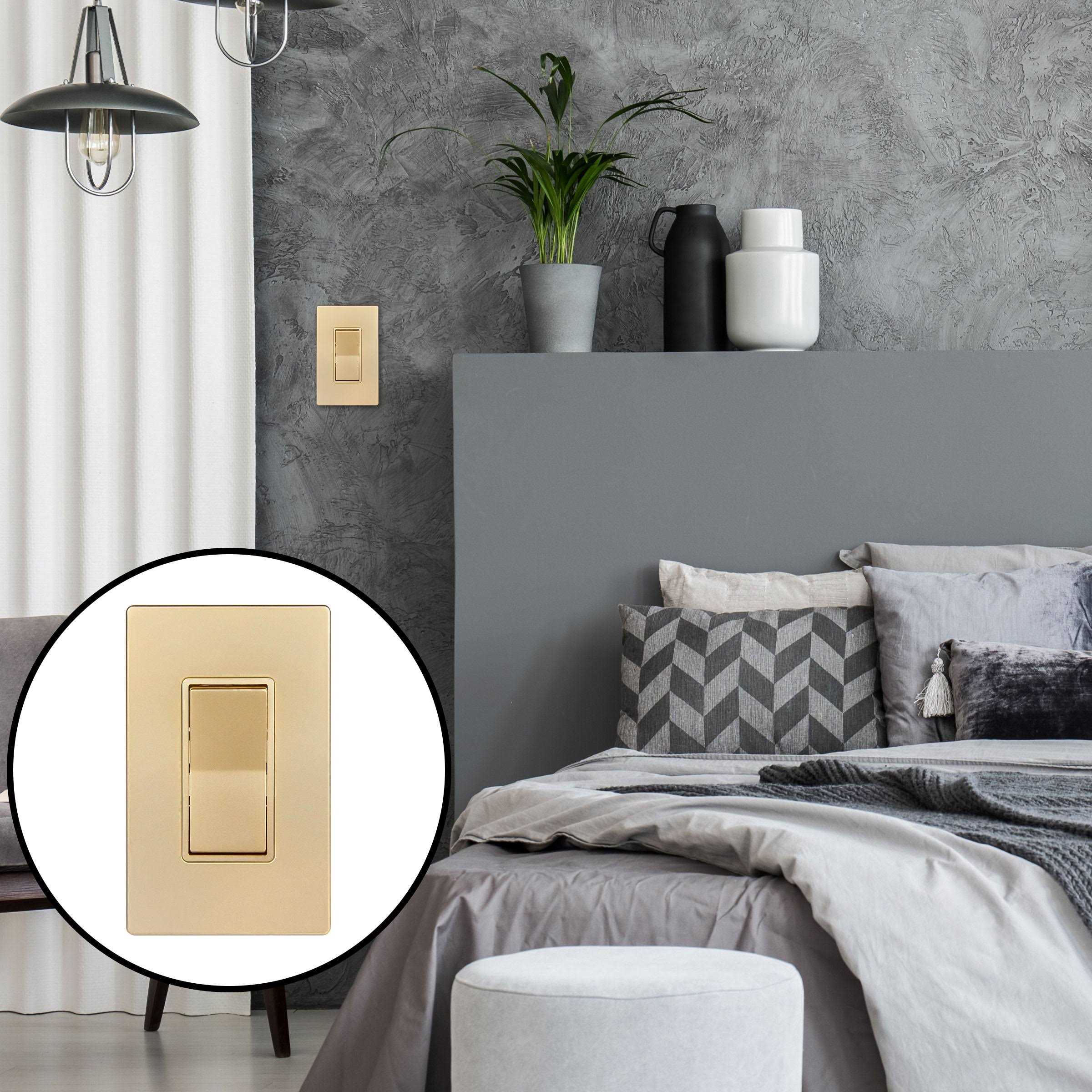 Enerlites Decorator Switch Single-Pole - Cheap Fitting