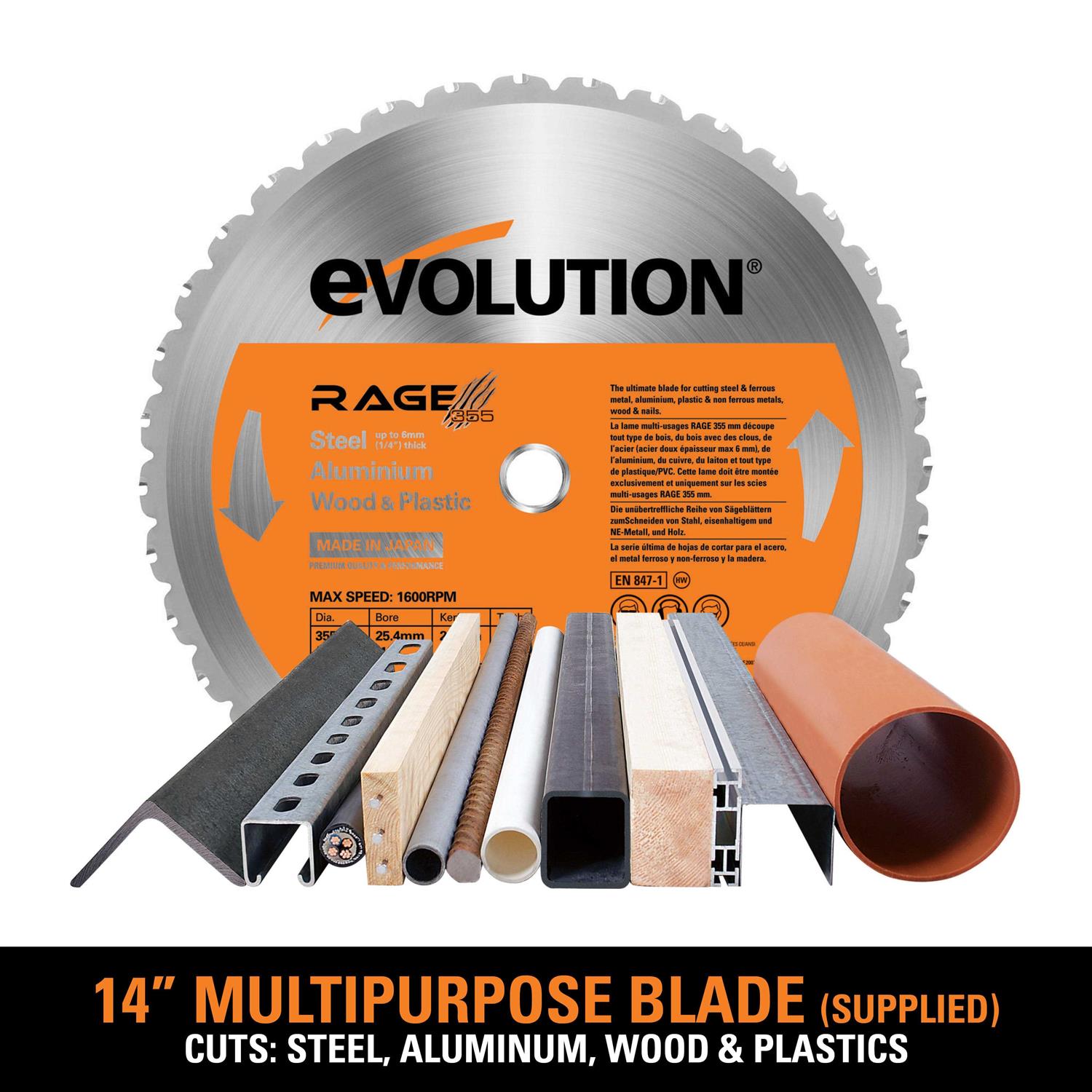 Evolution Blade Multi-Purpose 14 RAGE355BLADE - Cheap Fitting