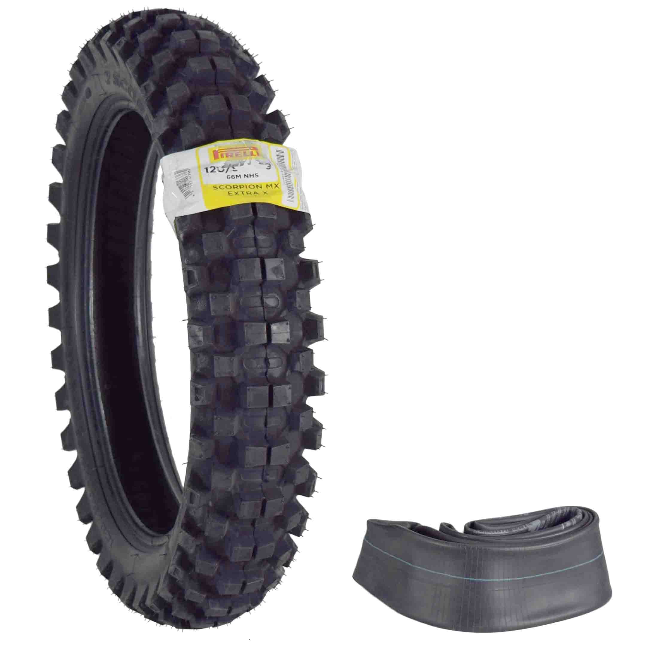 Pirelli Scorpion MX Extra-X Mid-Soft/Mid Hard Rear Tire 100/90-19 (2588700) - Cheap Fitting