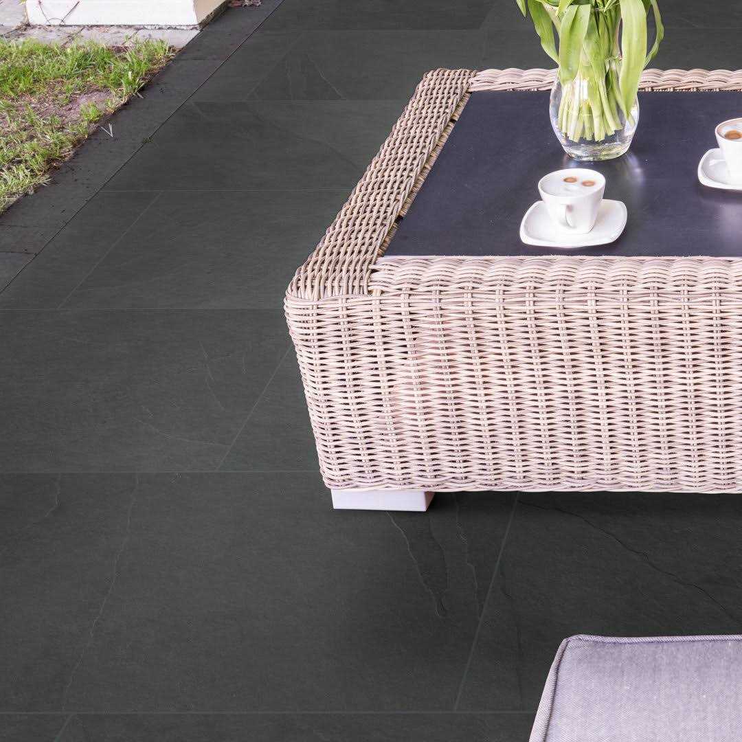 MSI Montauk Black 18 in. x 36 in. Gauged Slate Floor and Wall Tile - Cheap Fitting