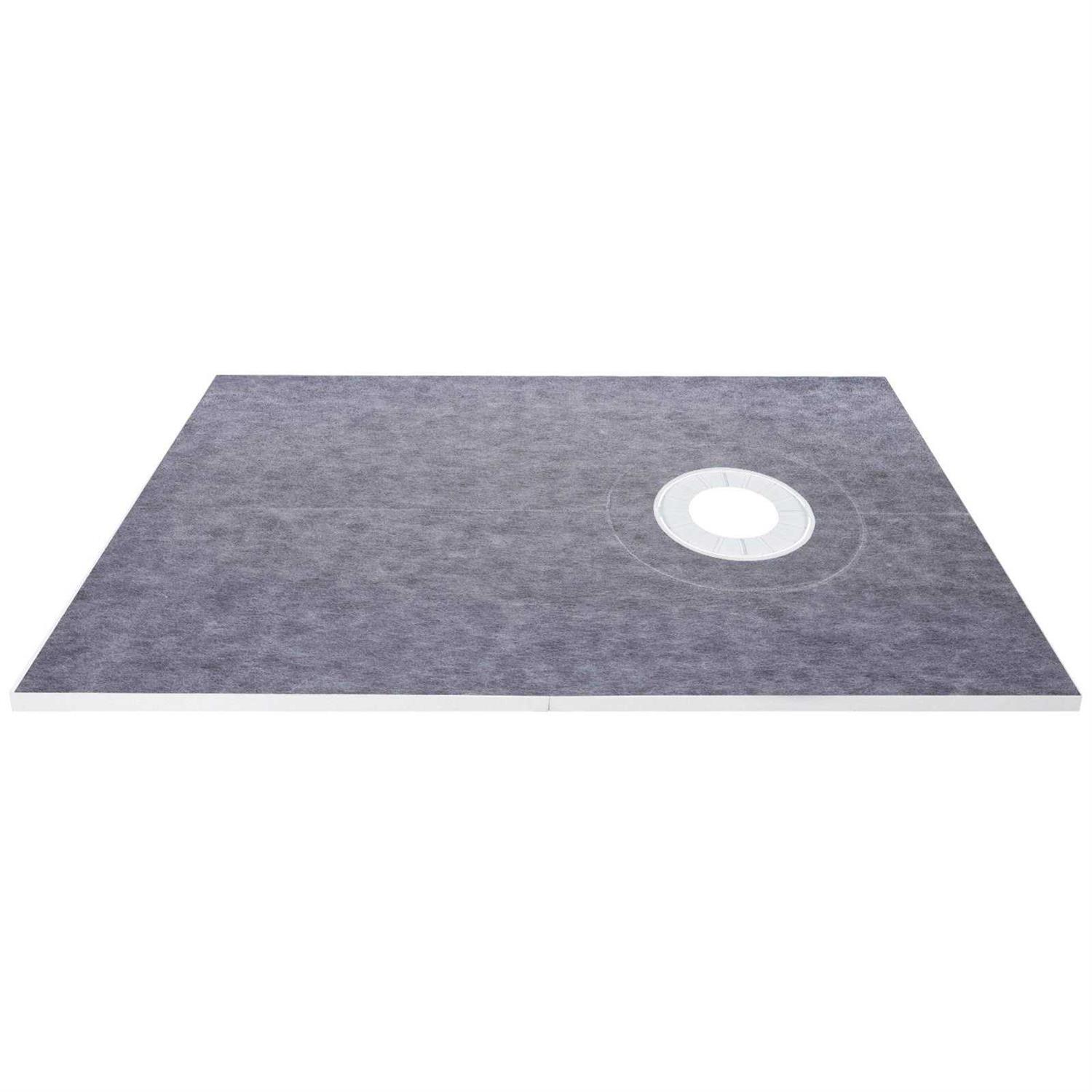 VEVOR Waterproofing Shower Kit 38 x 60 in. Shower Pan Liner with 4 in. PVC Offset Bonding Flange Polyethylene Shower Pan Liner - Cheap Fitting