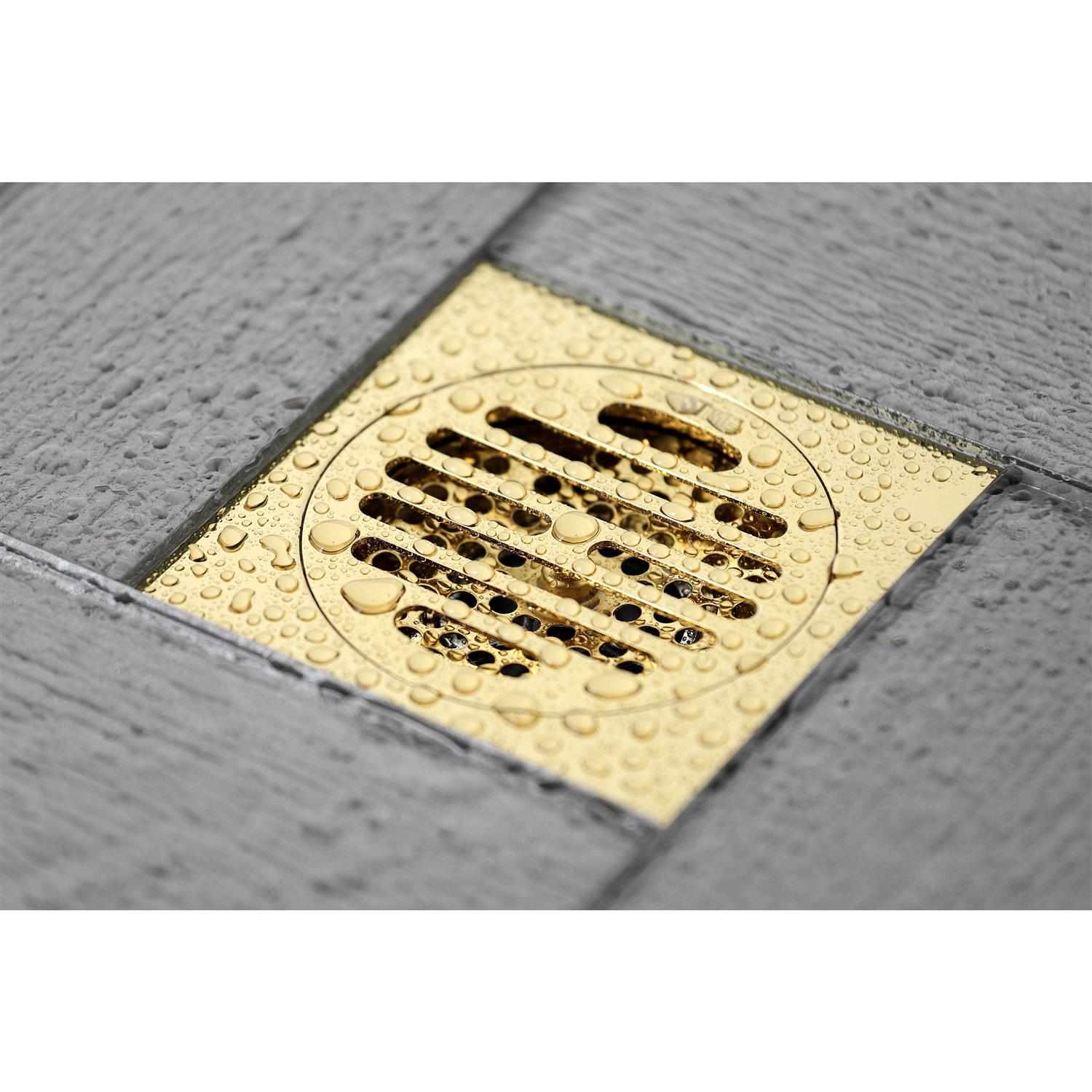 Kingston Brass BSF4262C Watercourse Symmetric 4 Square Grid Shower Drain - Cheap Fitting