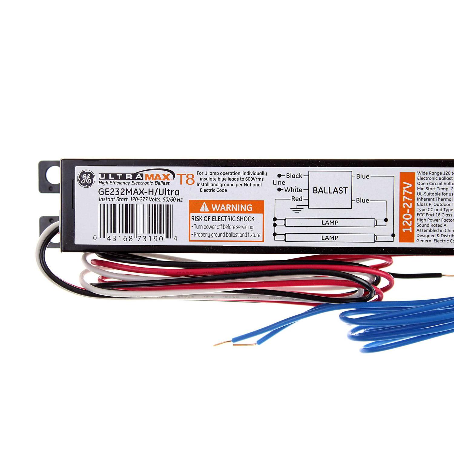 GE Lamps GE232MAX-H/ULTRA-UNIV GE 2 Lamp T8 - Cheap Fitting