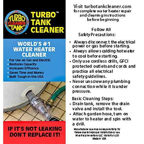Turbo Tank Cleaner Water Heater Cleaning Tool Improves Hot Water Supply - Cheap Fitting