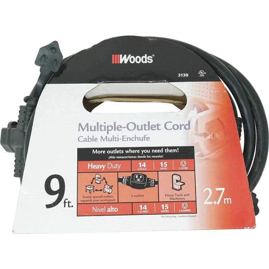 Woods 3130 Heavy Duty Outdoor Extension Cord Power - Cheap Fitting