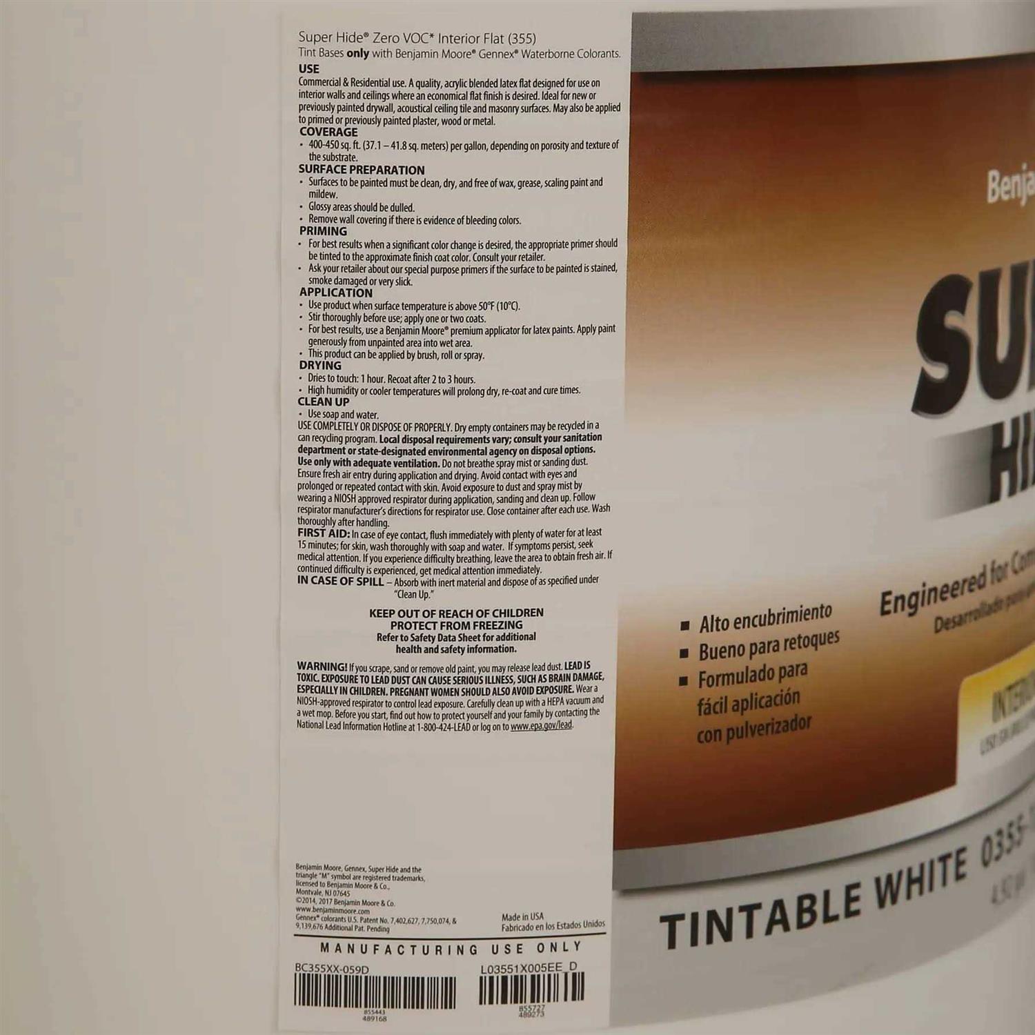 Benjamin Moore Super Hide Zero VOC Interior - Cheap Fitting