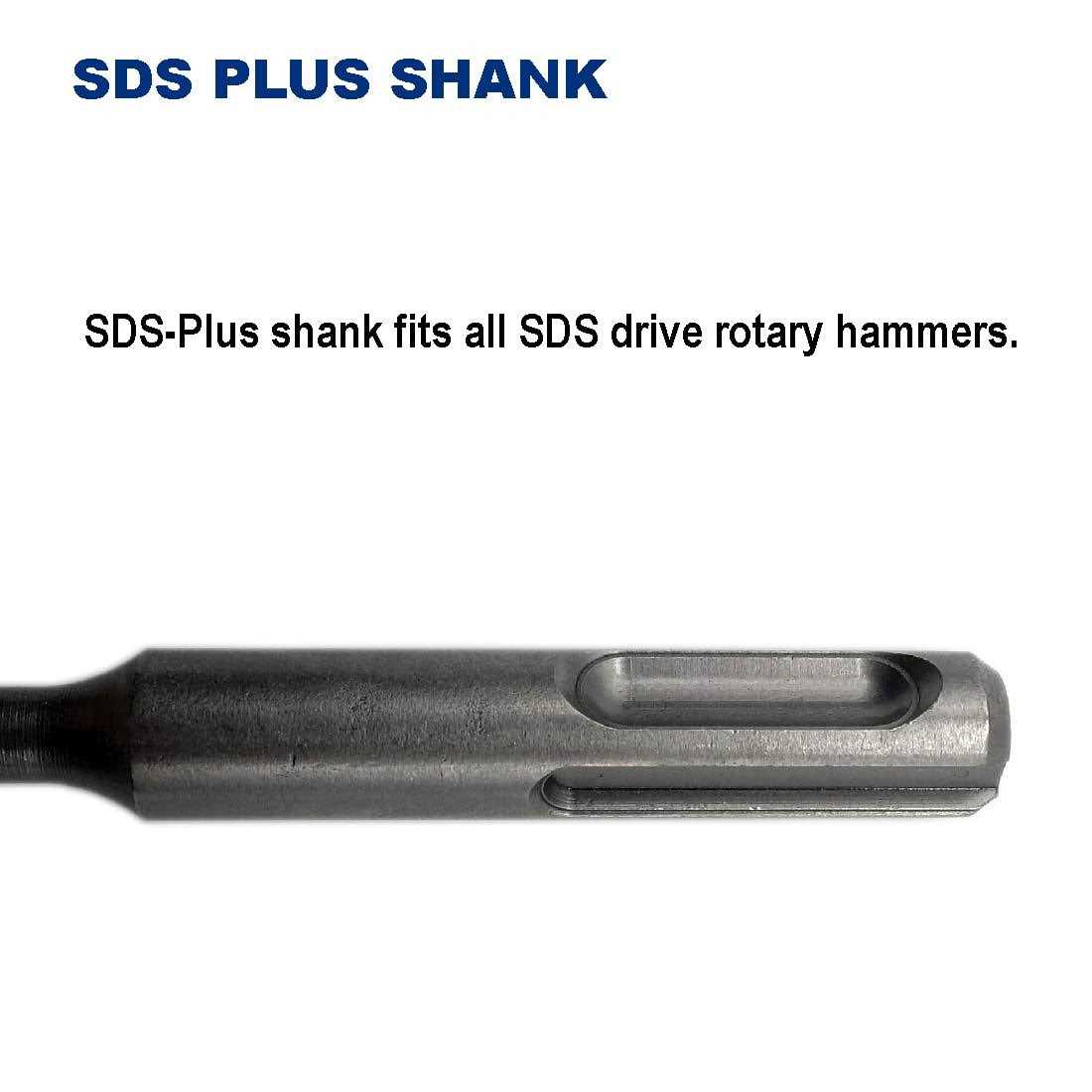 Drill Hulk Carbide-Tipped SDS-Plus Rotary Hammer Drill Bit for Concrete - Cheap Fitting