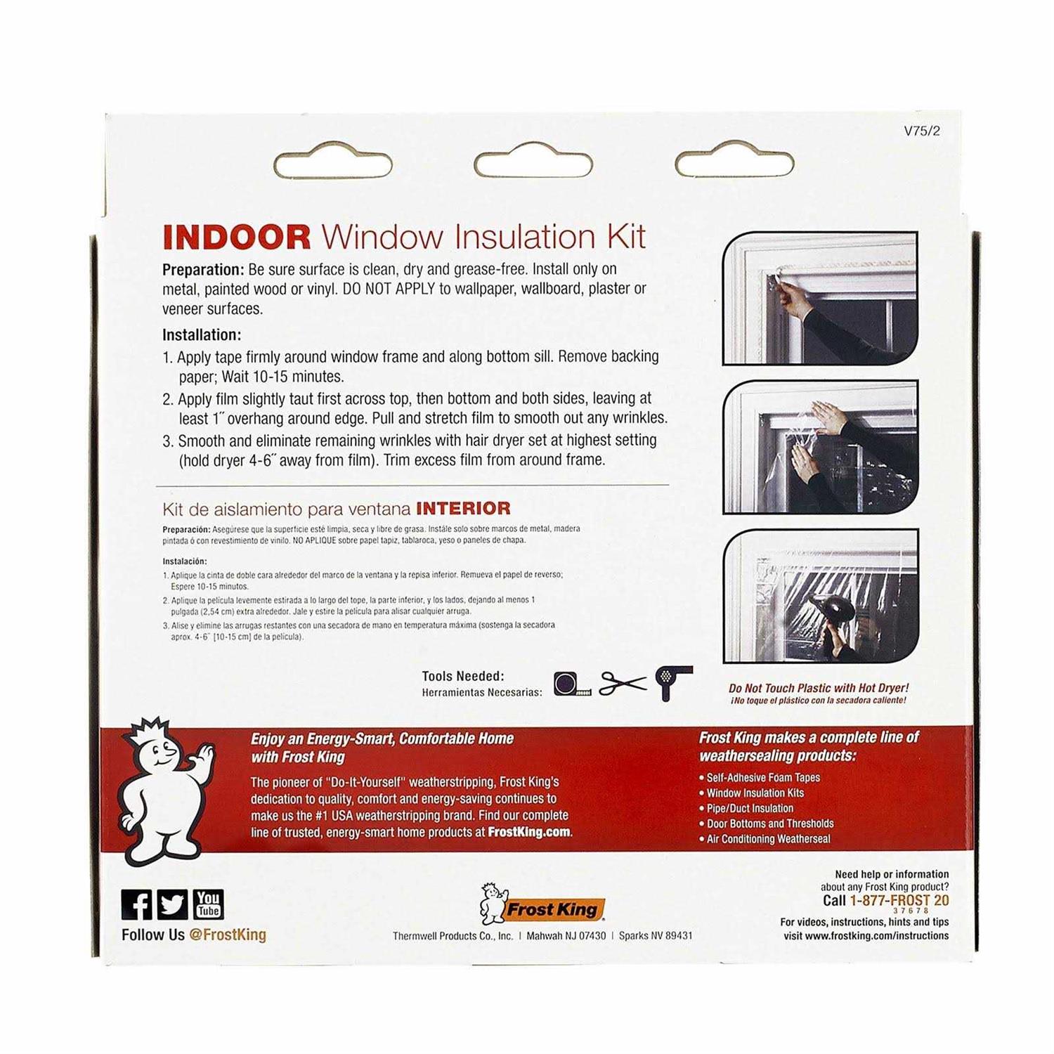 Frost King V75H Shrink Window Kit - Cheap Fitting