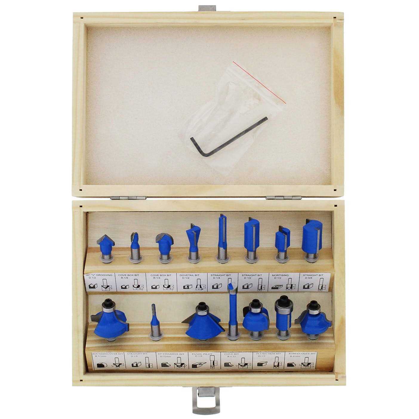 Abn 1/4in Shank Tungsten Carbide Router Bits for Woodworking - Cheap Fitting