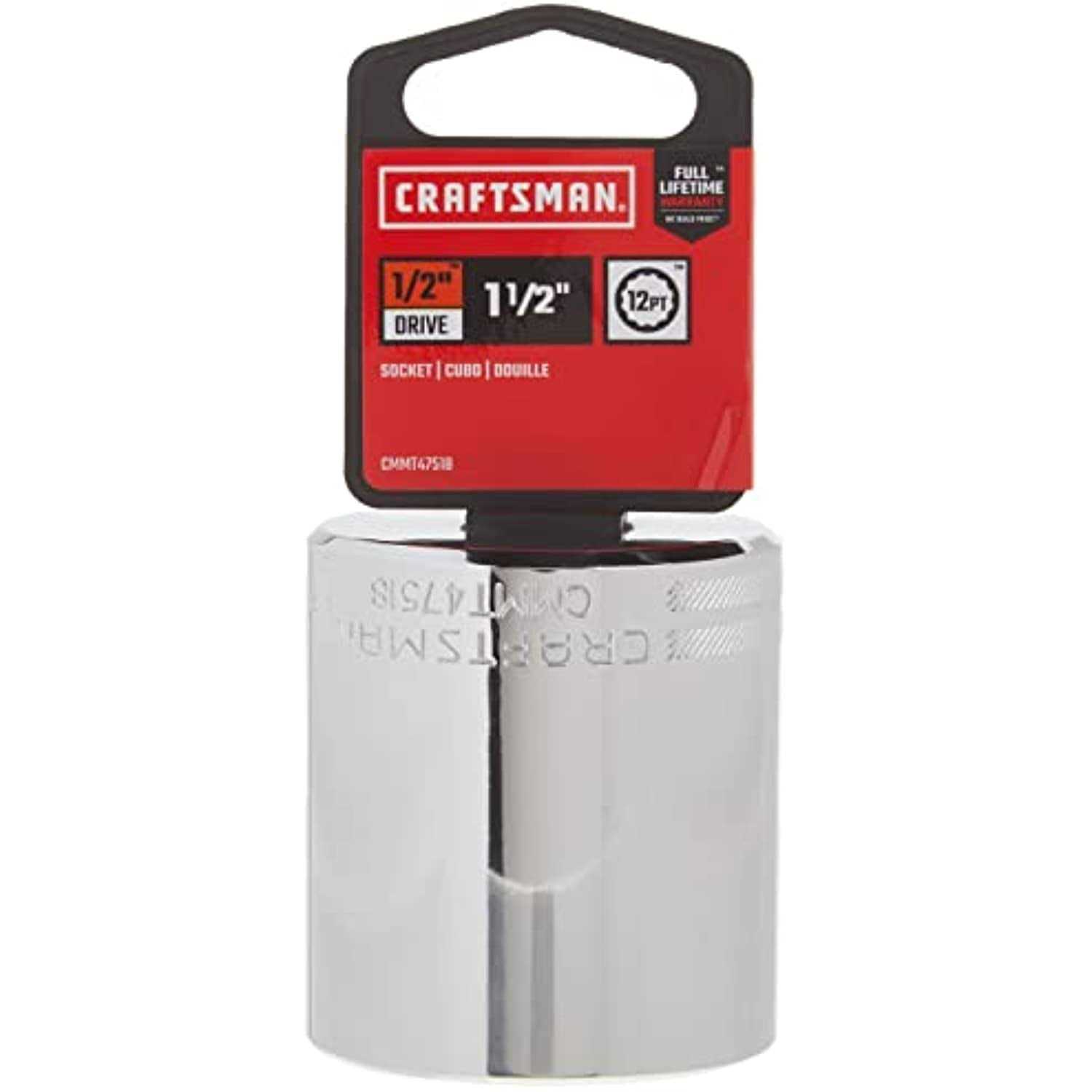 Craftsman Shallow Socket SAE 1/2-Inch Drive - Cheap Fitting