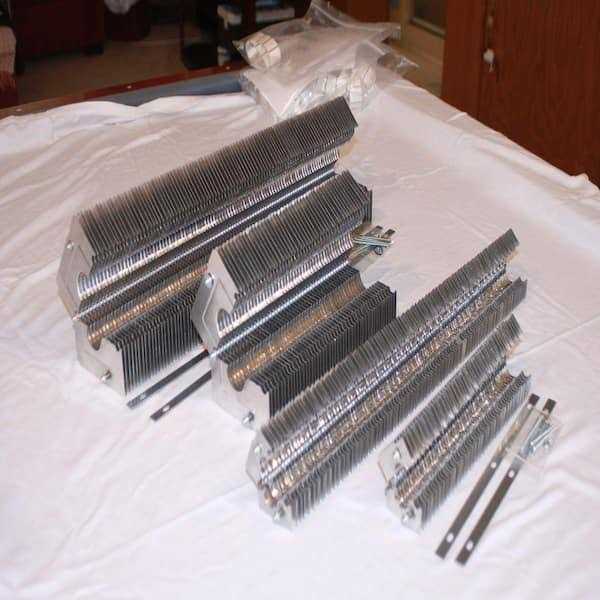 FabTek Logic Fin Clamp Baseboard Element Copper Baseboard Piping 1 ft. Section - Cheap Fitting