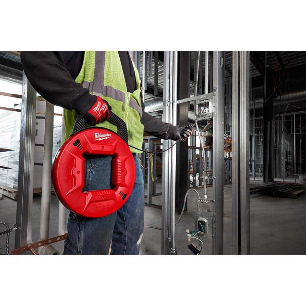 Milwaukee 48-22-4165 100 ft. Polyester Fish Tape Non-Conductive Tip - Cheap Fitting