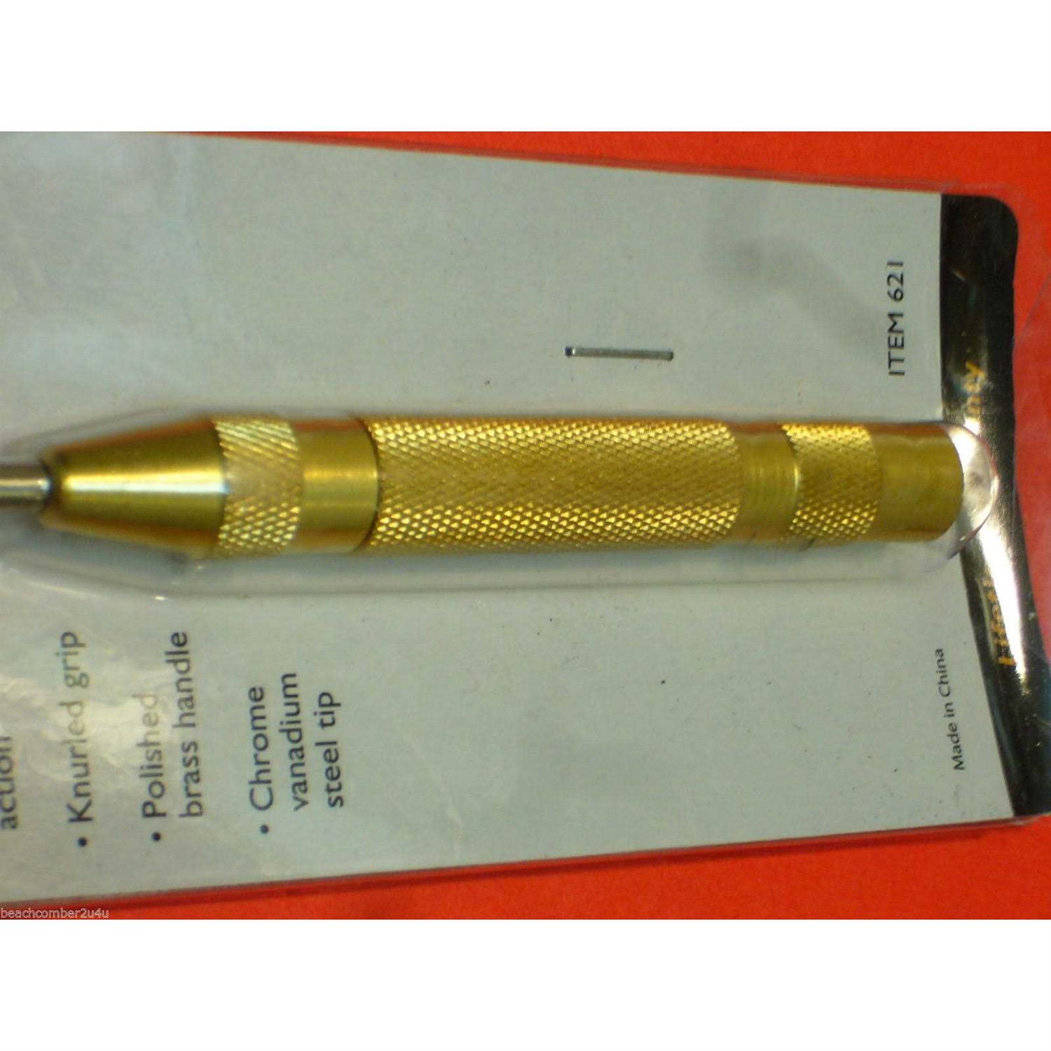 Pittsburgh Pro Automatic Center Punch with Brass Handle - Cheap Fitting