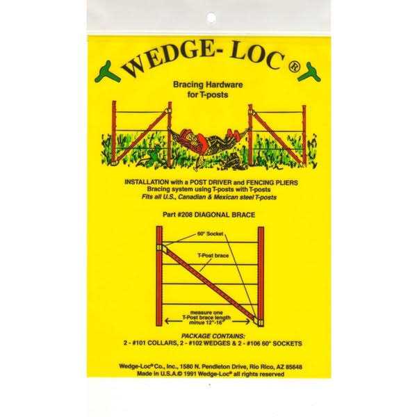 Wedge-Loc Diagonal Brace Set - Cheap Fitting