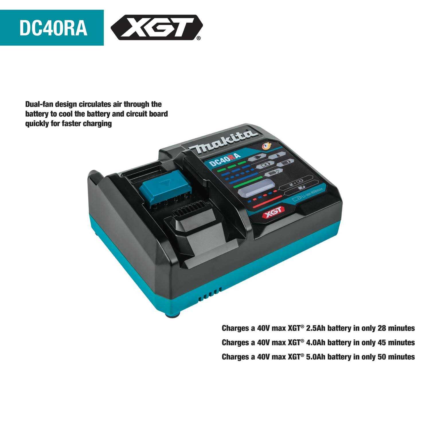 Makita BL4040DC1 40V max XGT Battery and Charger Starter Pack - Cheap Fitting