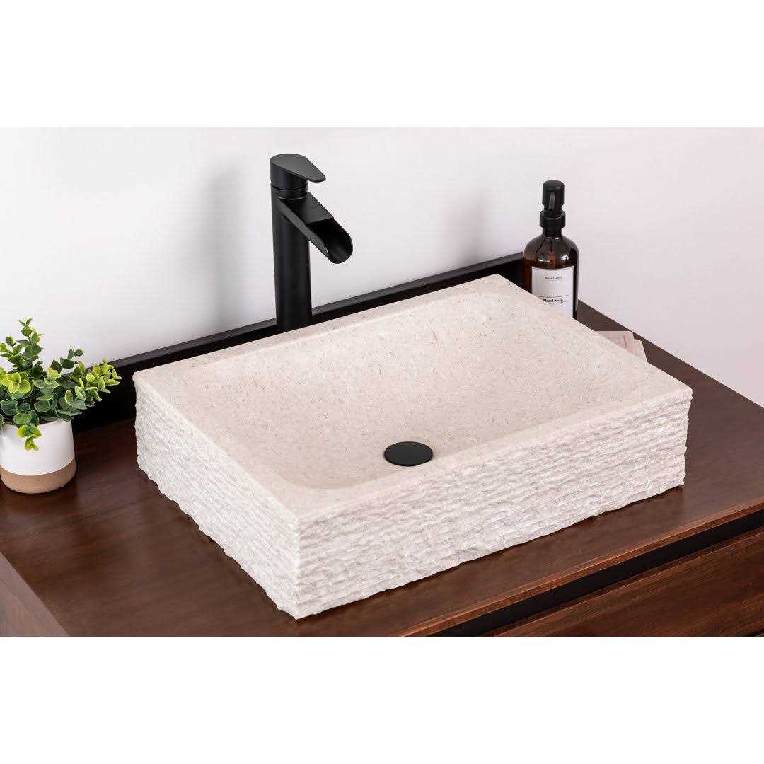 Laguna Marble Stone Vessel Bathroom Sink for Vanity GA051 - Cheap Fitting