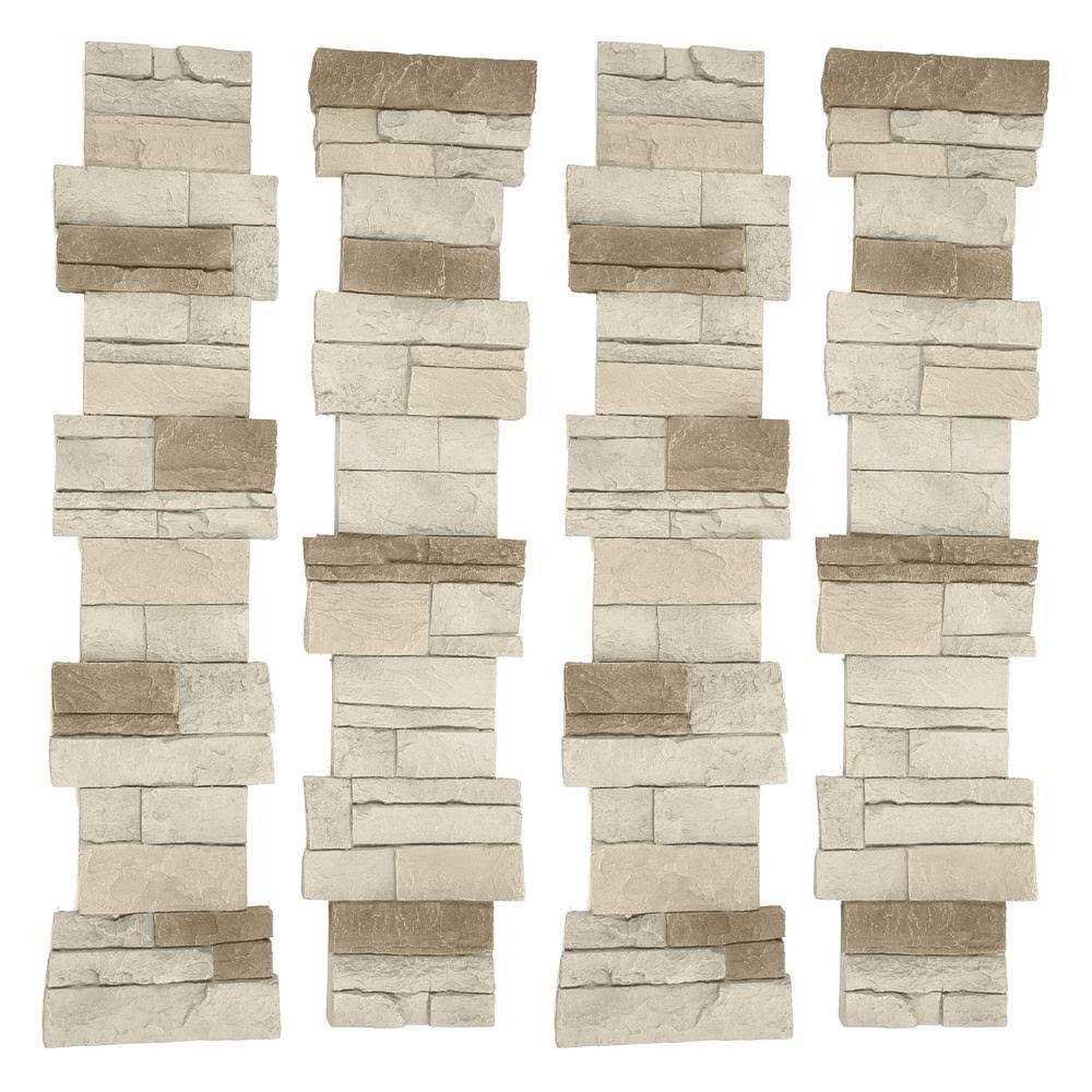 GenStone Faux Stacked Stone Pillar Panel - Cheap Fitting