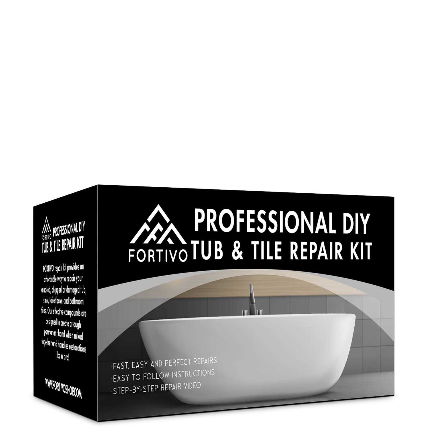 White Tub Repair Kit For Fiberglass, Porcelain, Acrylic, And Sink And Shower - Cheap Fitting