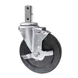 Swivel Square Stem Caster Set 4 w 1.25 Wheel - Cheap Fitting