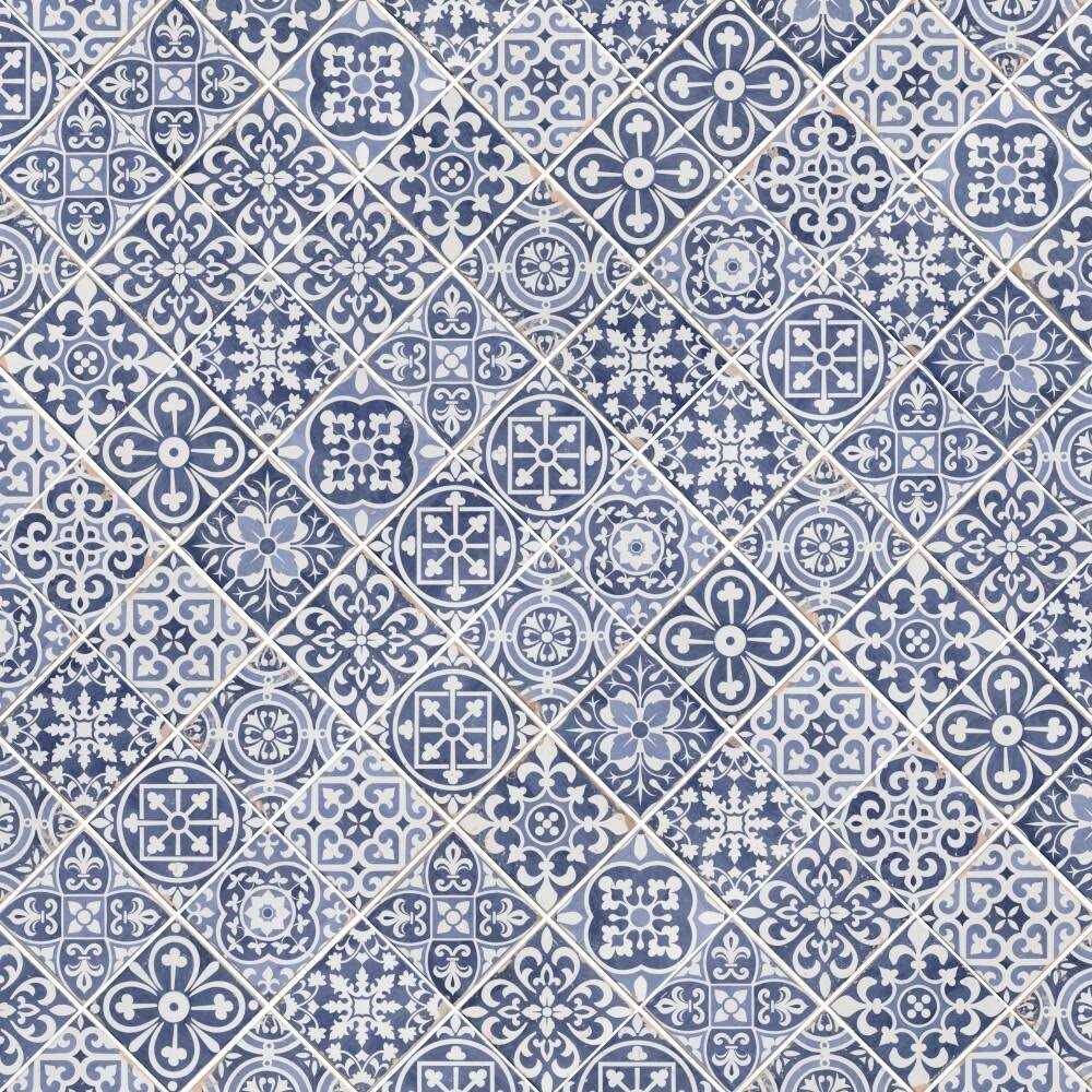 Merola Tile Faenza Azul 13 in. x 13 in. Ceramic Floor and Wall Tile - Cheap Fitting