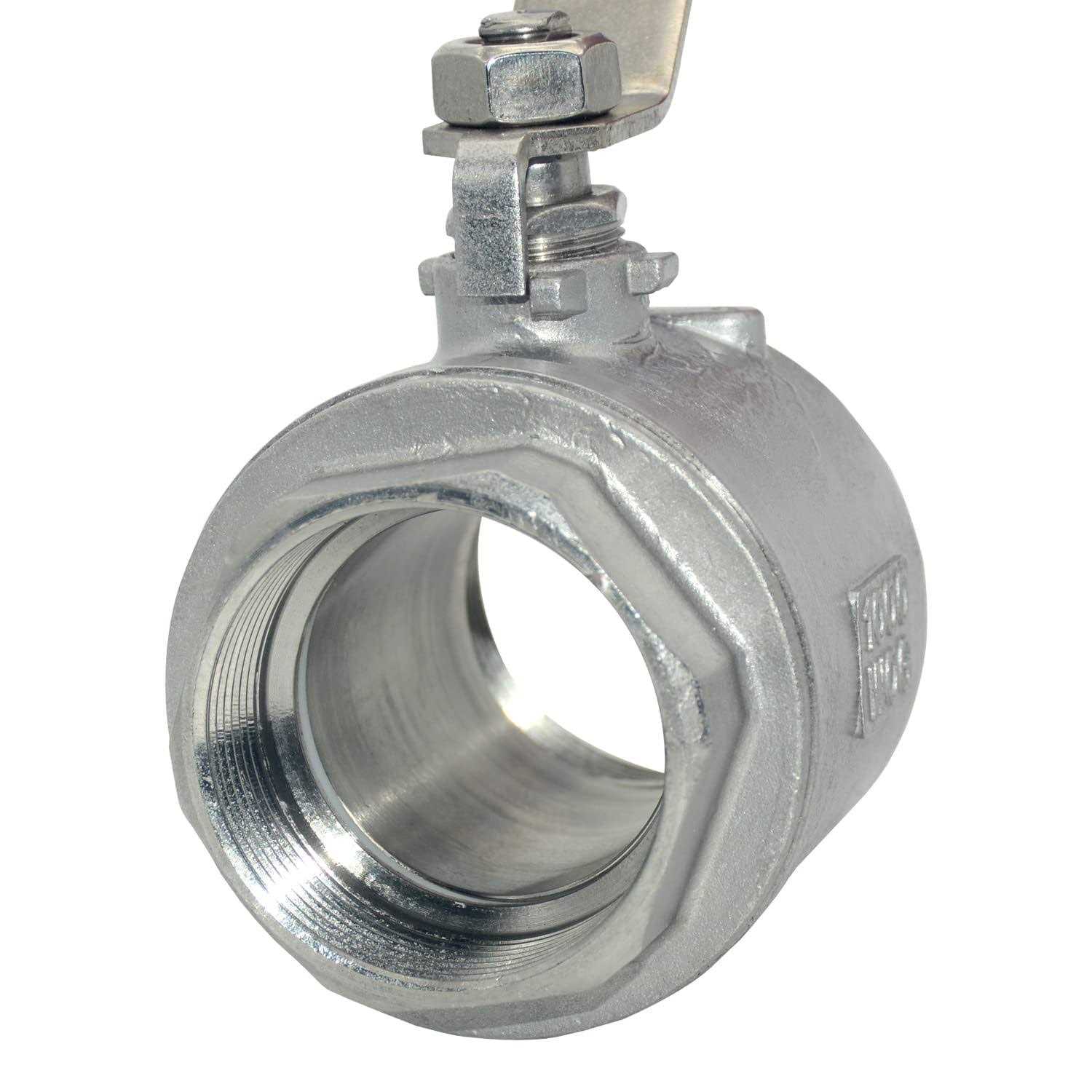 Megairon 316 Stainless Steel Full Port Ball Valve with Blue Vinyl Handle - Cheap Fitting