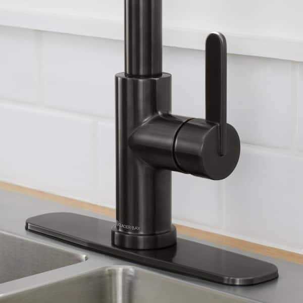 Glacier Bay Paulina Single Handle Pull Down Sprayer Kitchen Faucet with TurboSpray Soap Dispenser - Cheap Fitting