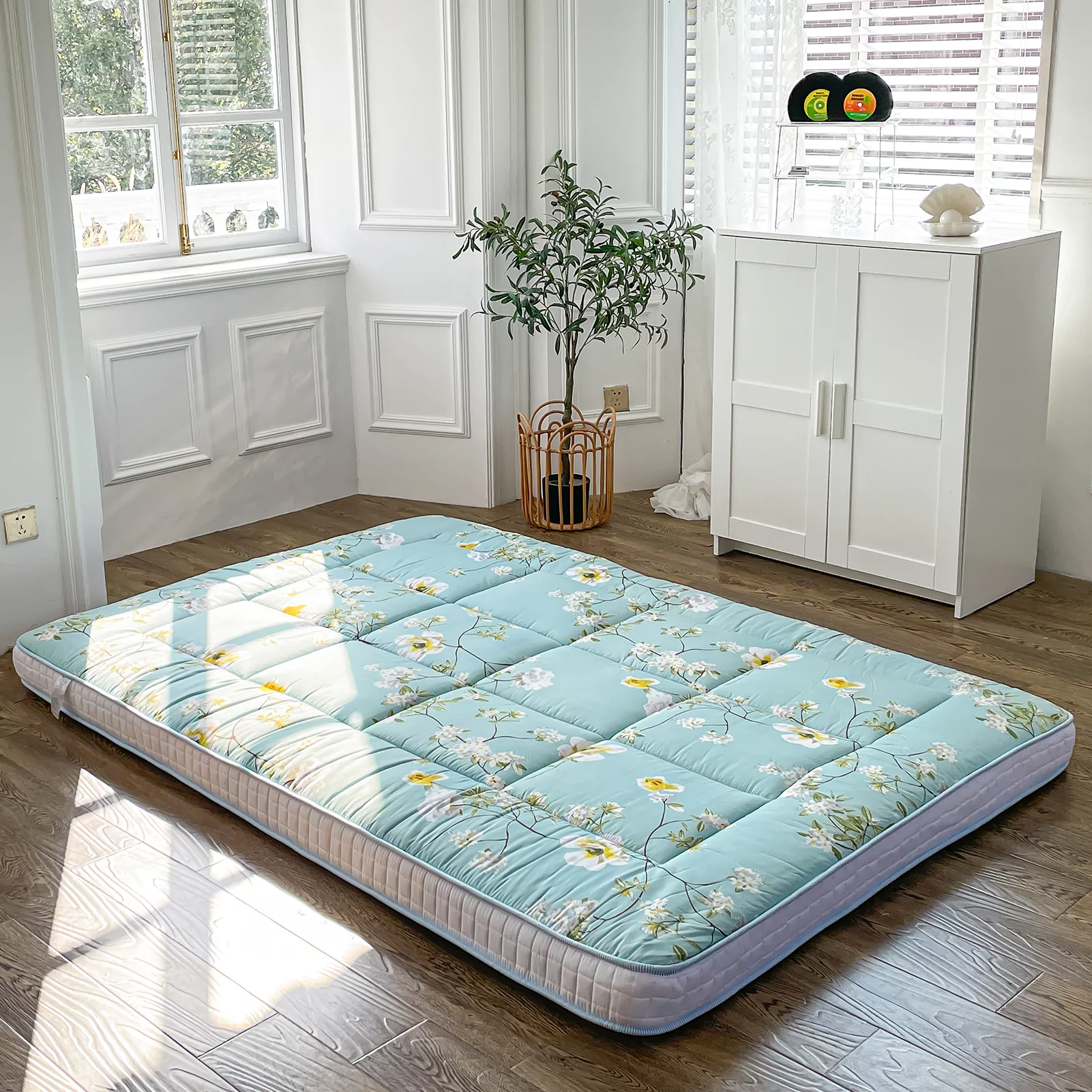 Futon Mattress, Padded Japanese Floor Mattress Quilted Bed Mattress Topper, Extra Thick Folding Sleeping Pad, Twin Size - Cheap Fitting