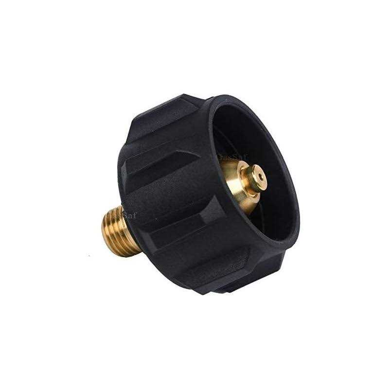 GasSaf QCC1 Propane Adapter Gas Regulator Valve Fitting with Nut and 1/4 Inch Male Pipe Thread - Cheap Fitting