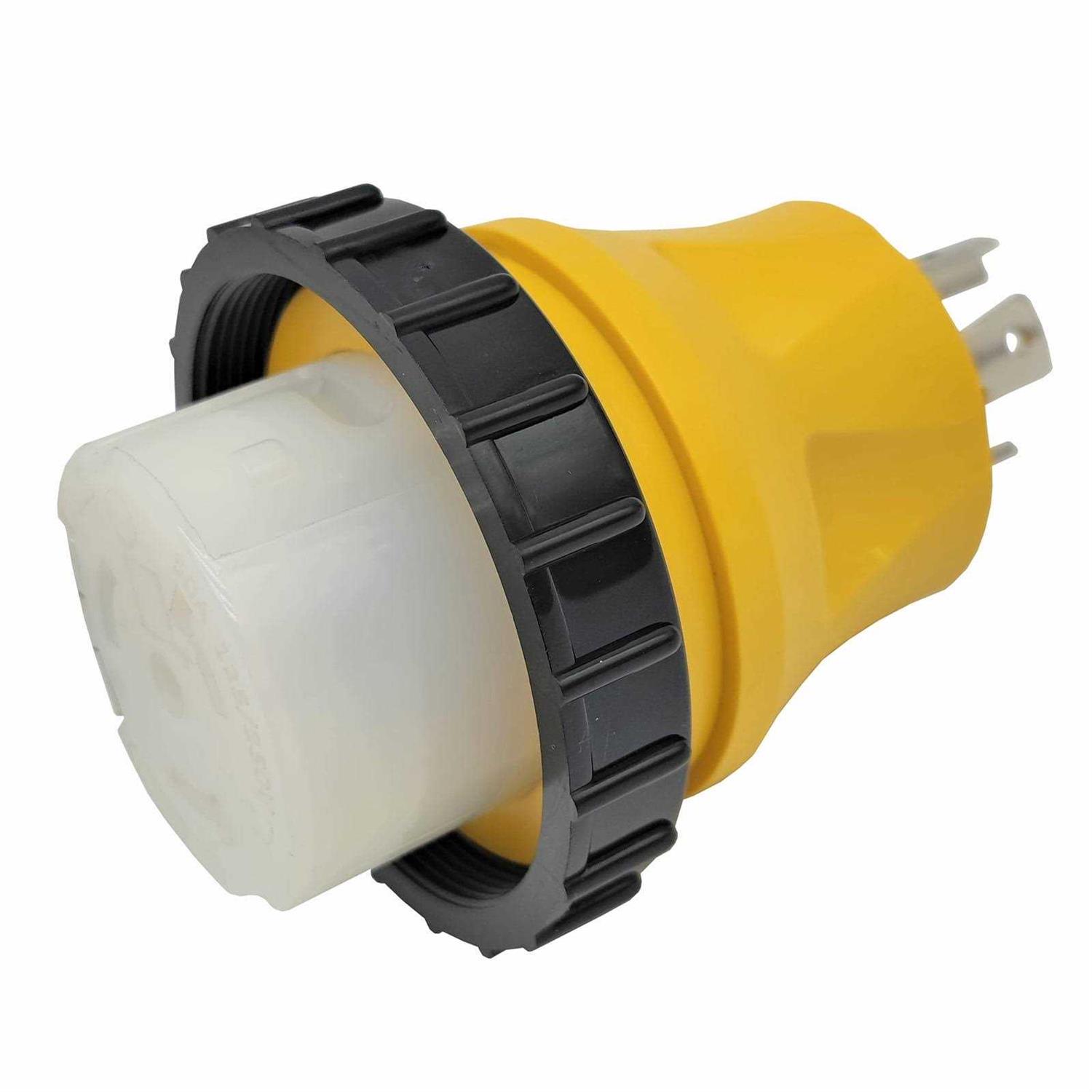 Parkworld 692118 Shore Power Adapter Generator 30A L14-30P Male To Marine 50A Ss2-50r Female with Locking Ring - Cheap Fitting