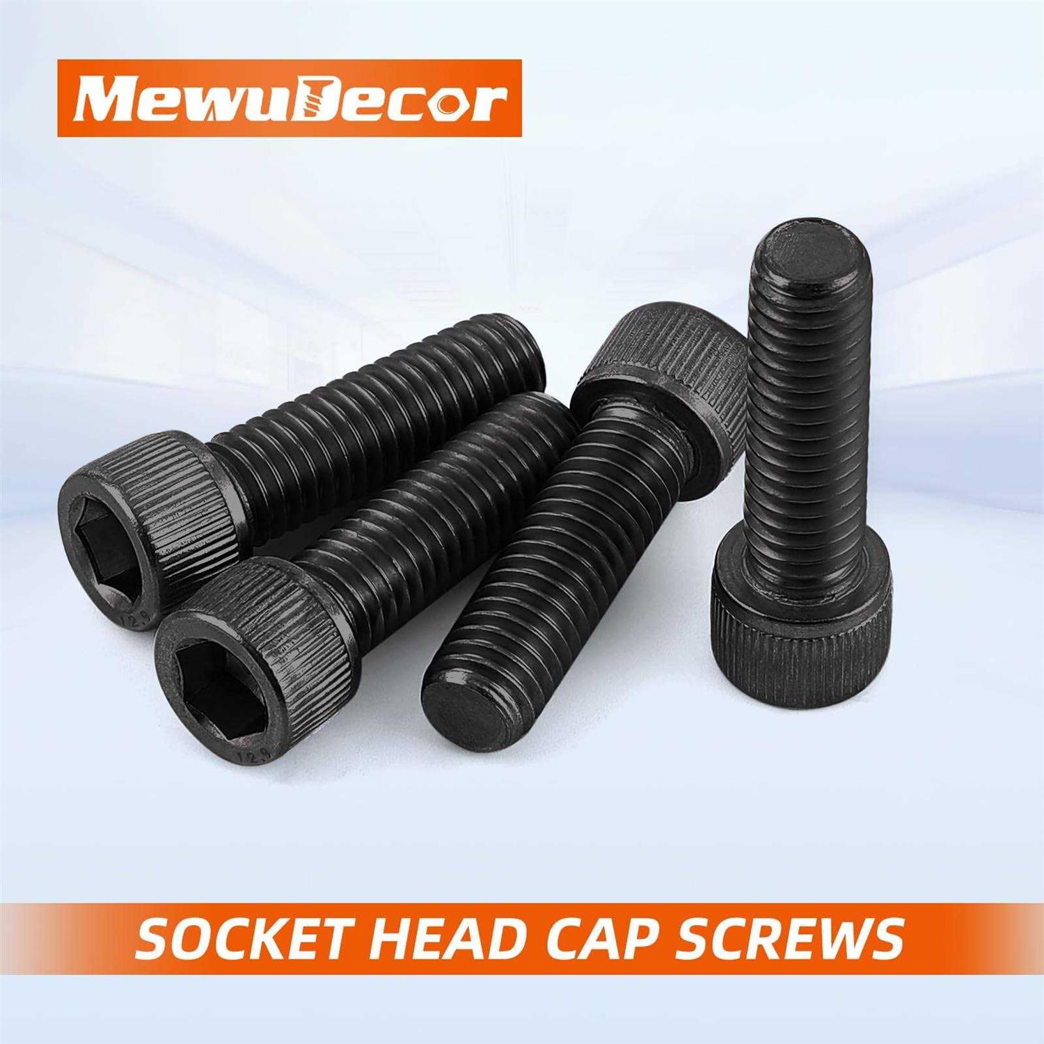 MewuDecor M8-1.25 x Socket Head Cap Screws Allen Socket Drive - Cheap Fitting