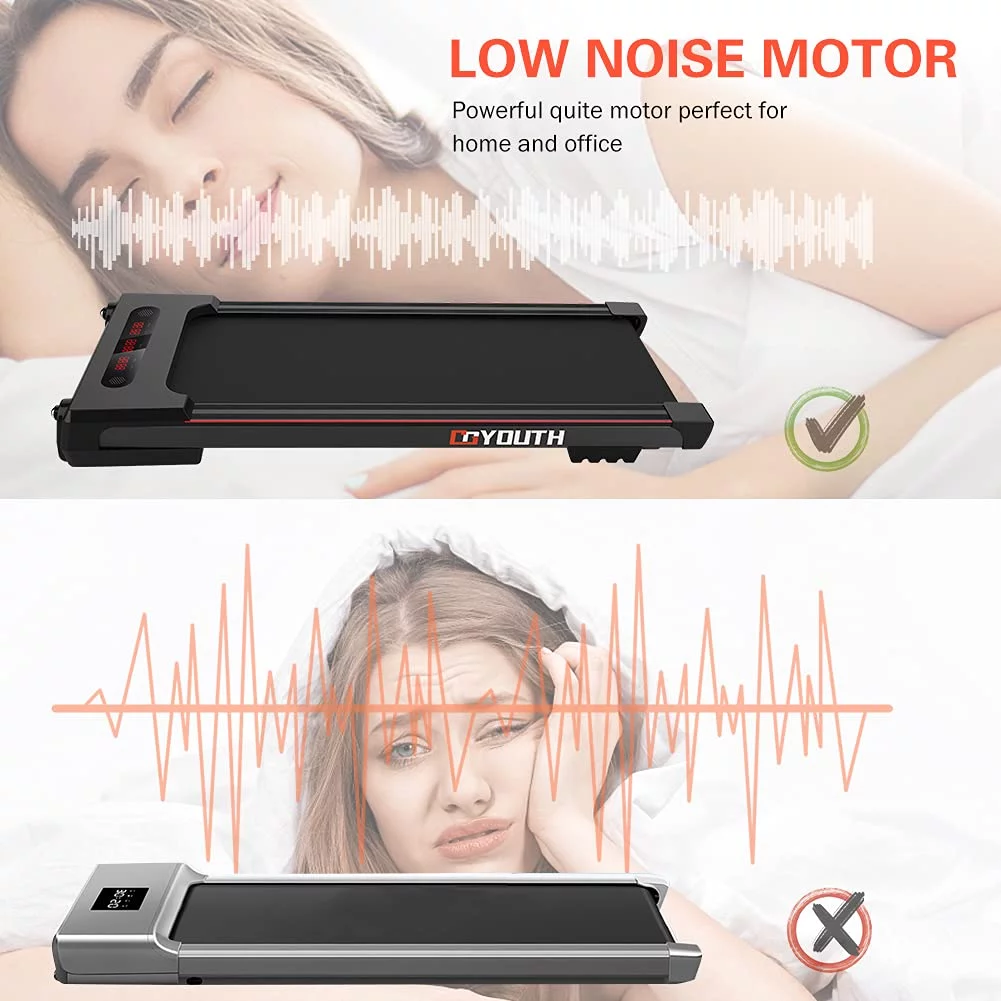 GOYOUTH Under Desk Treadmill Electric Walking Jogging Exercise Machine for Home/Office Use - Cheap Fitting