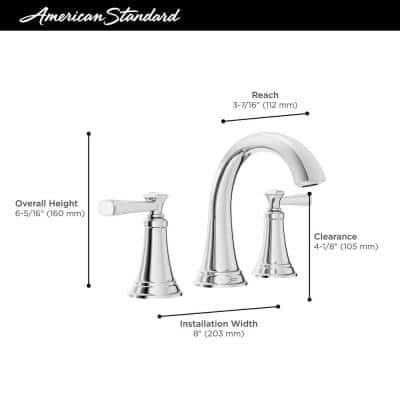 American Standard Rumson 8 in Widespread 2-Handle Bathroom Faucet - Cheap Fitting