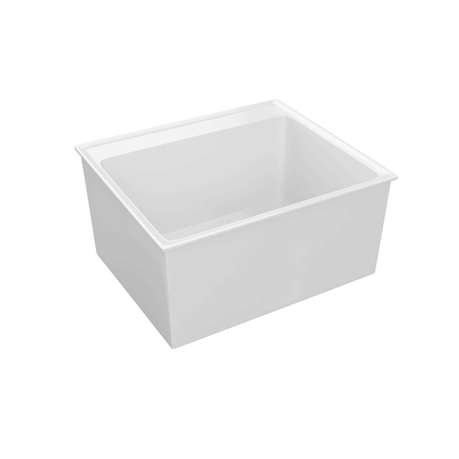 PROFLO PFLT2522D 24-1/2 Single Basin Drop-In Composite Laundry Sink - Cheap Fitting