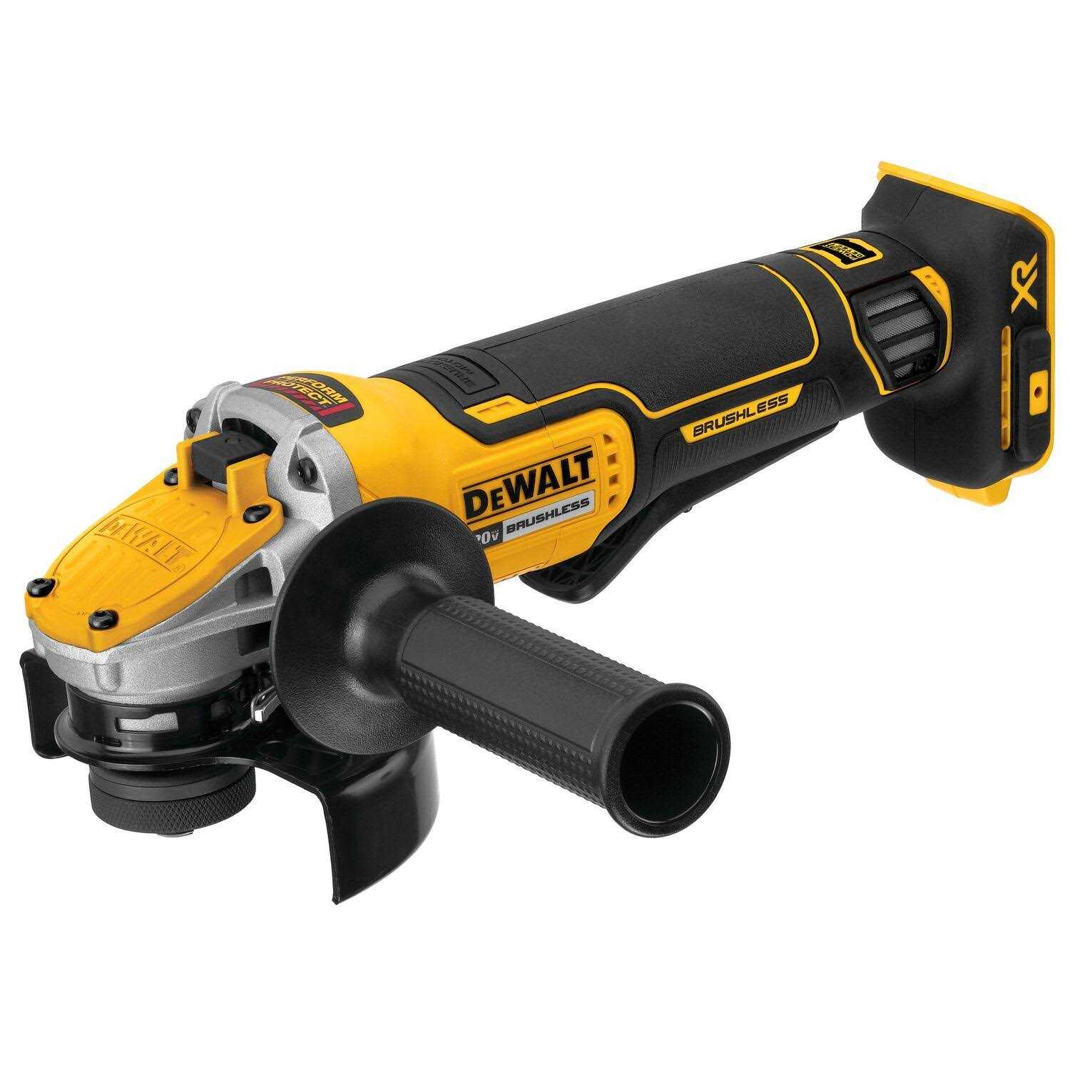 DEWALT 20V Max XR 4-1/2 5 in. Brushless Cordless Small Angle Grinder with Power Detect Tool Technology DCG415B - Cheap Fitting