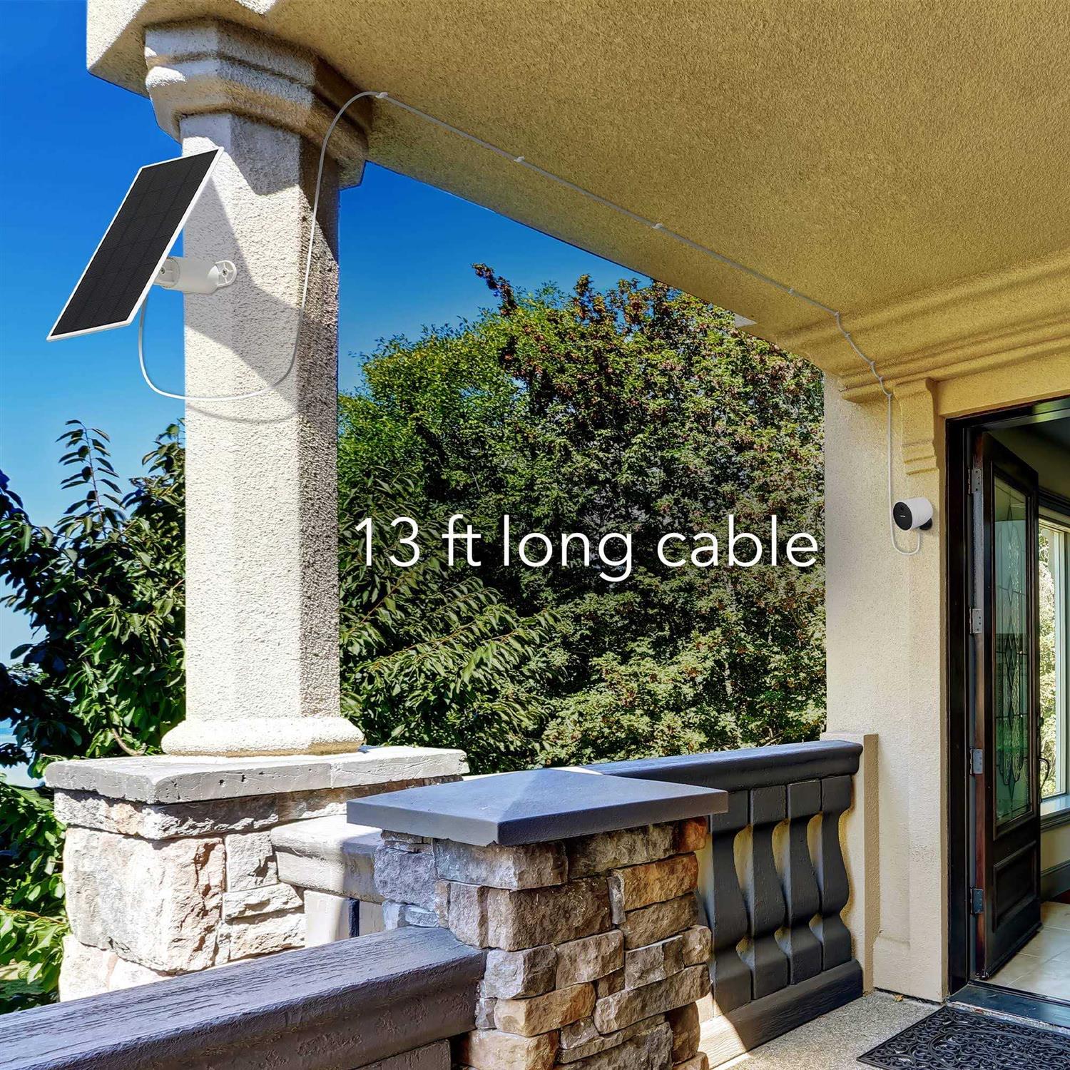 Wasserstein Solar Panel for SimpliSafe Wireless Outdoor Security Camera - Cheap Fitting