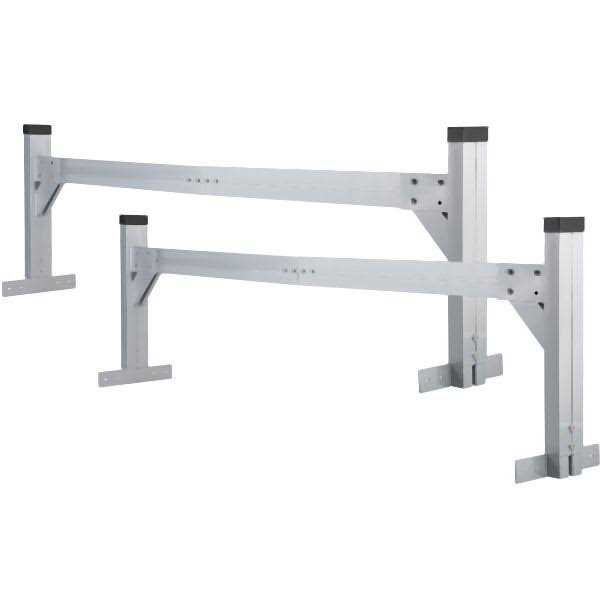 VEVOR Universal Roof Ladder Rack Fit for 6.2′-8.3′ Wide Vans 2 Bars Adjustable Aluminum Trailer Ladder Rack with 330 Lbs Capacity - Cheap Fitting