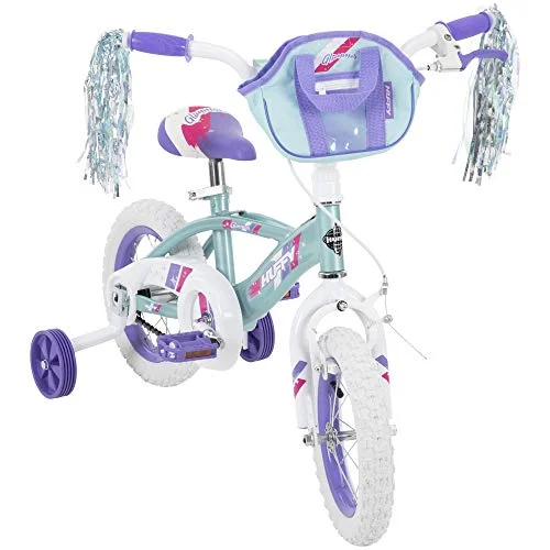 Huffy Kid Bike 12 inch Glimmer Quick Connect Assembly, Blue w/ Streamers & Bag - Cheap Fitting