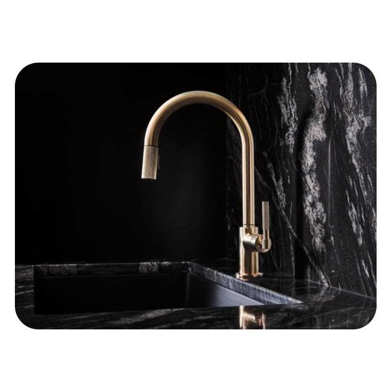 Brizo Litze Pull-Down Faucet with Arc Spout and Knurled Handle 63043LF-PC - Cheap Fitting