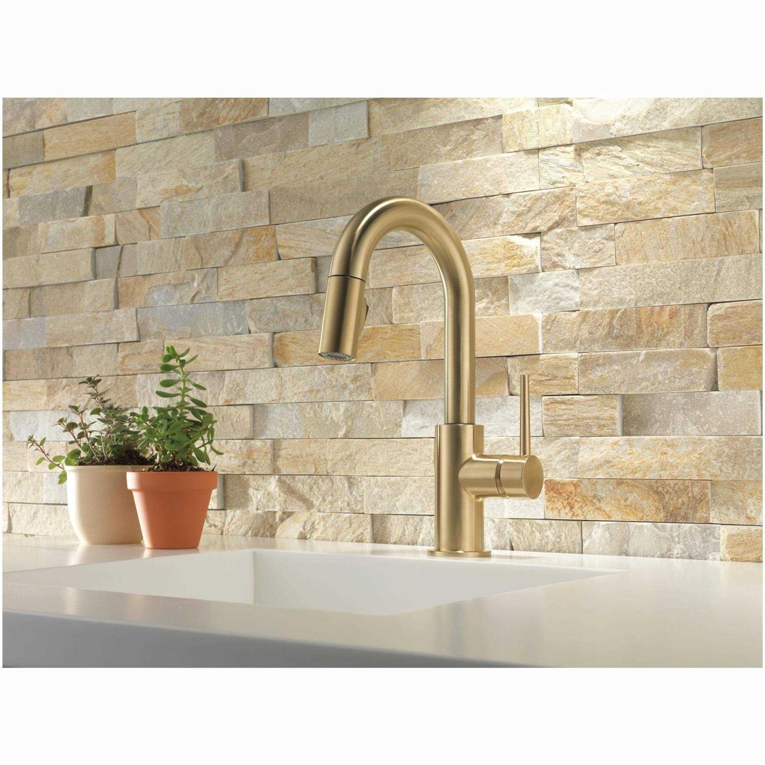 Delta Trinsic Single Handle Pull-Down Bar / Prep Faucet 9959 - Cheap Fitting