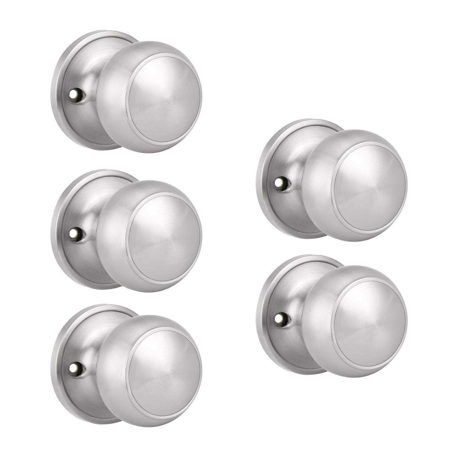10 Pack Probrico Round Interior Door Knob Door Handle Lock Half Dummy Keyless Do - Cheap Fitting