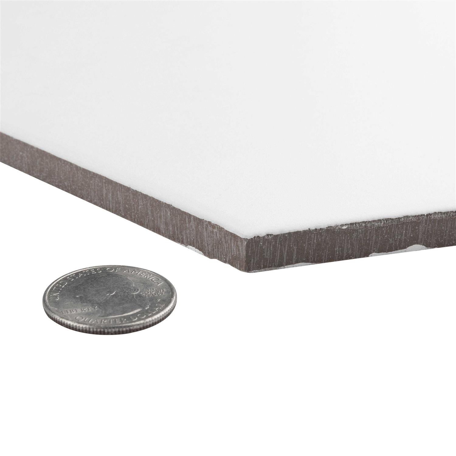 Merola Tile Apini Hex Matte White 9-1/8 in. x 10-1/2 in. Porcelain Floor and Wall Tile - Cheap Fitting