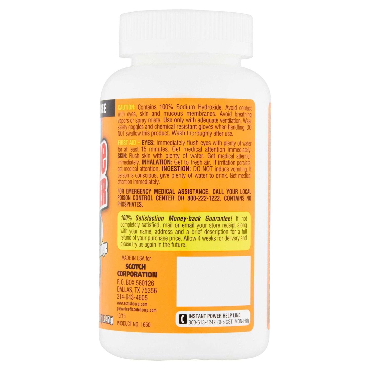 Instant Power Crystal Lye Drain Opener - Cheap Fitting