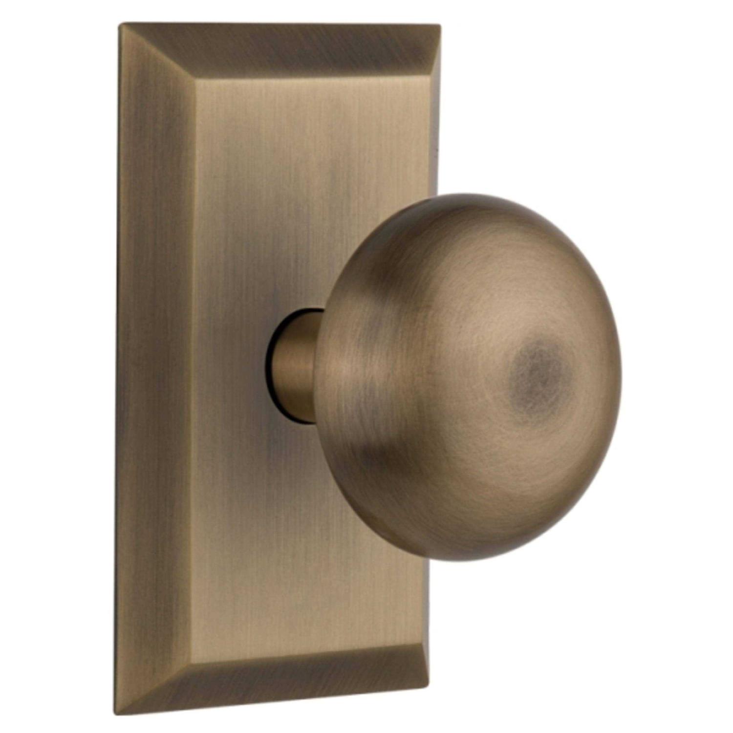 Nostalgic Warehouse Studio Plate Single Dummy New York Door Knob - Cheap Fitting