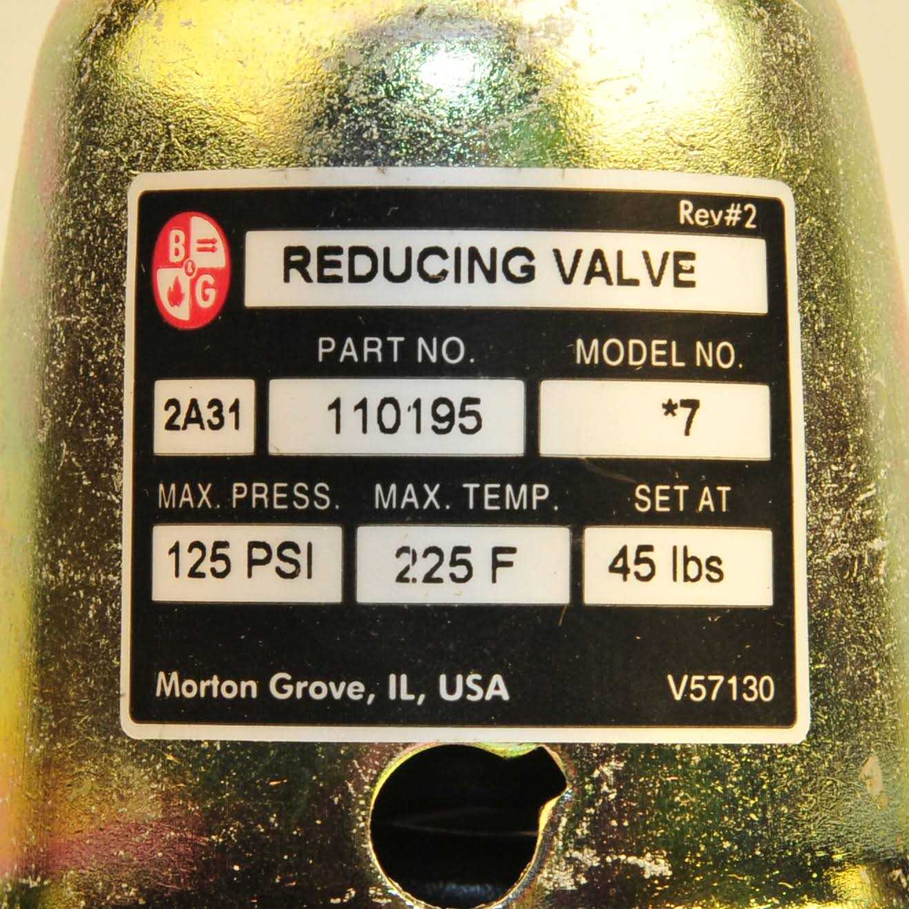 110195LF Bell & Gossett Pressure Reducing Valve #7 - Cheap Fitting