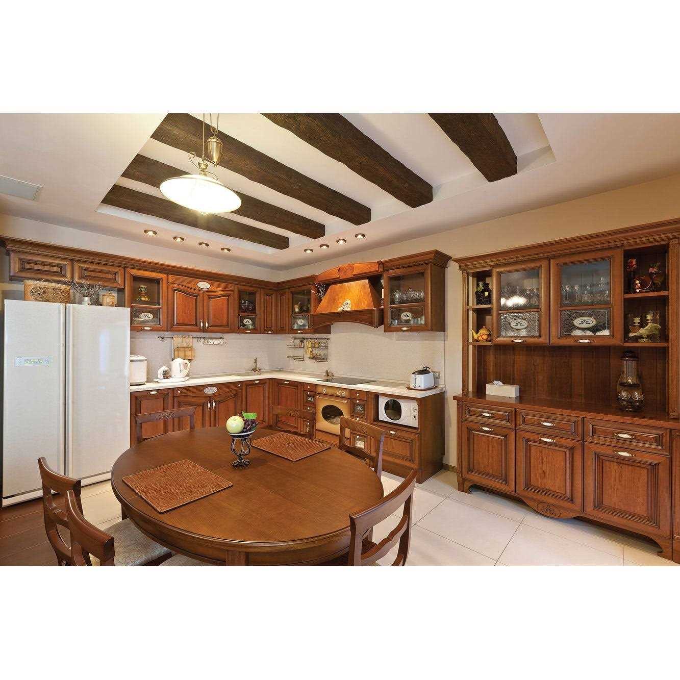 Architectural Products by Outwater L.L.C. 5 in. x 5 in. x 12.75 ft. Medium Oak Hand Hewn Faux Wood Beam - Cheap Fitting