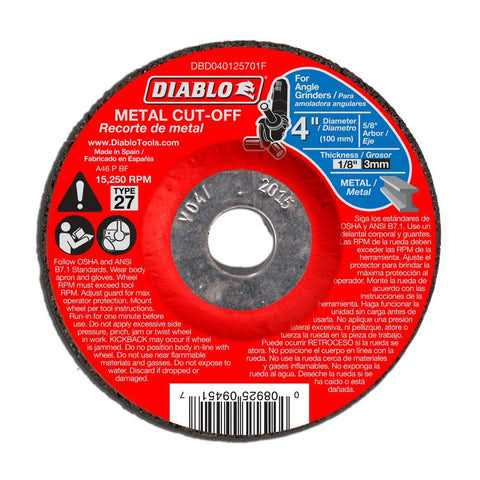 Diablo Metal Cut Off Disc 7 - Cheap Fitting
