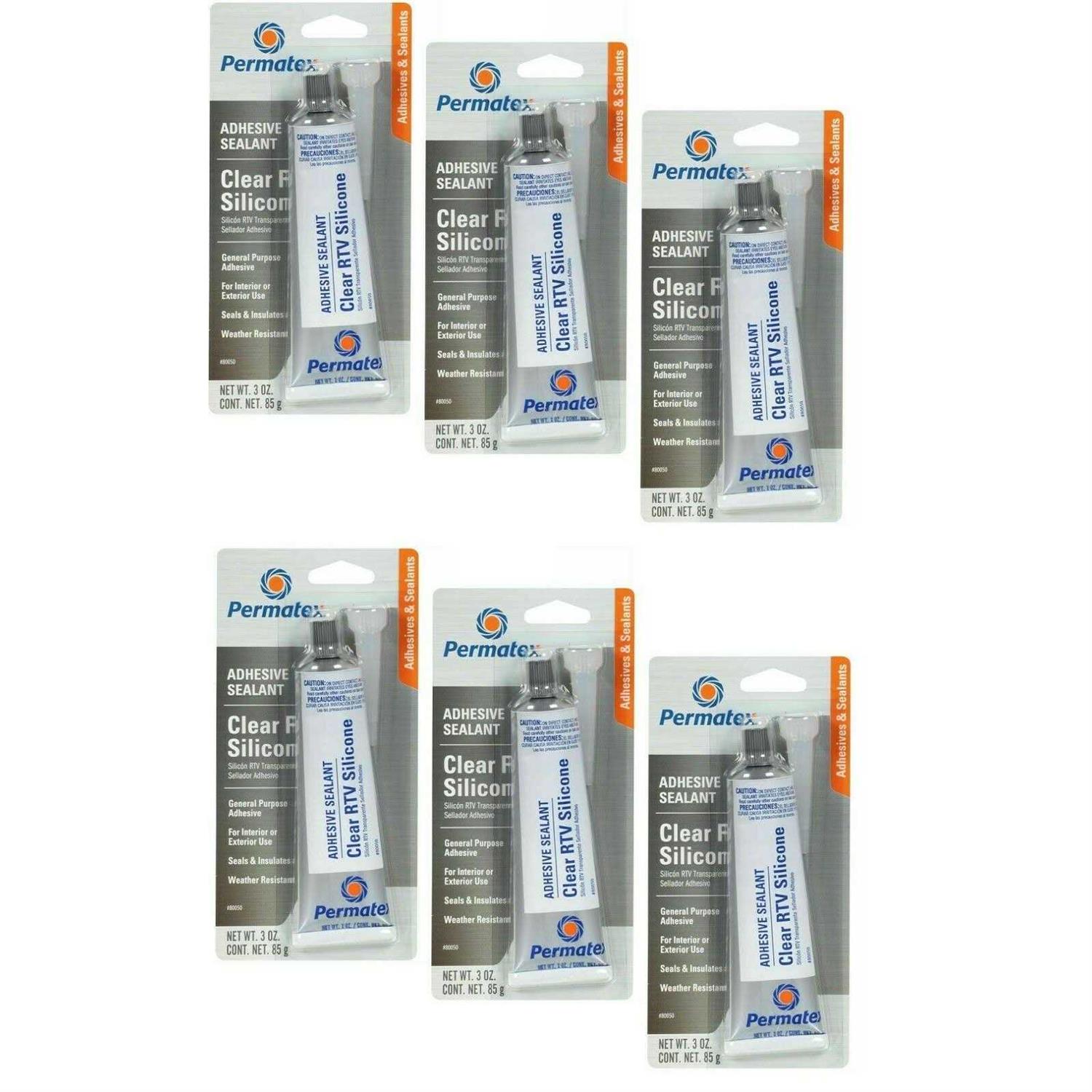 Permatex Clear Silicone Adhesive Sealant 80050 - Cheap Fitting