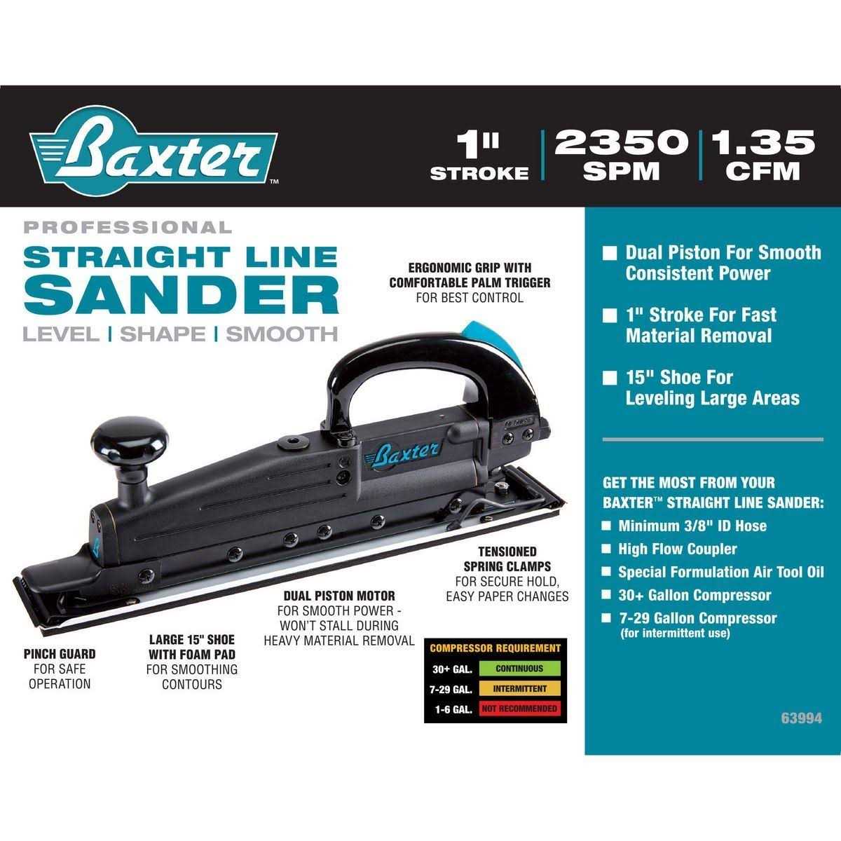 Baxter Professional Straight Line Air Sander - Cheap Fitting