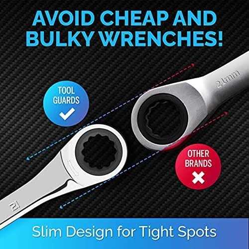 TOOLgUARDS Wrench SLIM DESIgN Ratchet Wrench - Cheap Fitting
