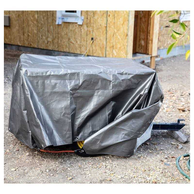 8 ft. x 10 ft. Silver and Black Extreme-Duty - Cheap Fitting